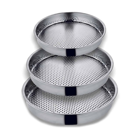 Taca stalowa okrągła tacka 38cm Głęboka Do serwowania, Cig kofte, kelnerska