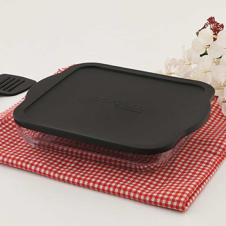 Kwadratowa forma do pieczenia 3,2L Szklane naczynie żaroodporne z pokrywką Pasabahce