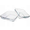 Naczynia żaroodporne Kwadratowe 2 szt. Formy do pieczenia 28cm + 22cm Komplet Pasabahce