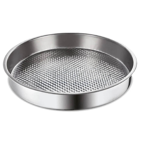 Taca stalowa okrągła tacka 38cm Głęboka Do serwowania, Cig kofte, kelnerska