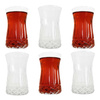 Komplet szklanek tureckich 6 szt. do kawy, herbaty 165 ml bez podstawek Elegance