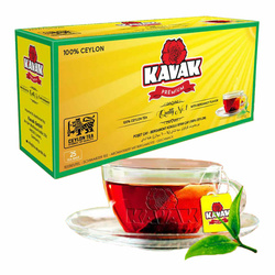 Herbata czarna cejlońska KAVAK PREMIUM Ceylon w saszetkach 25 szt.