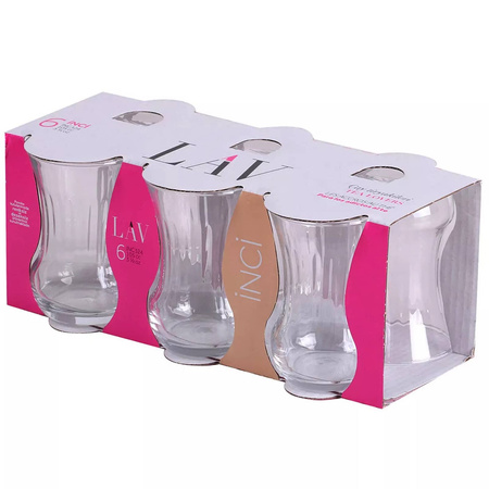 Szklanki do herbaty, kawy po turecku 6 szt. Tulipanki 105 ml LAV INCI