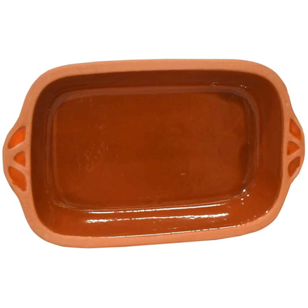 Naczynie Żaroodporne Gliniane Forma do zapiekania Prostokątna 23x13cm 450ml Kamionka