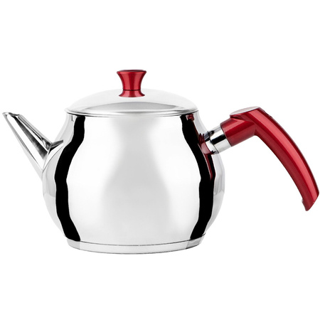 Czajnik do parzenia tureckiej herbaty 1,6L czerwone uchwyty