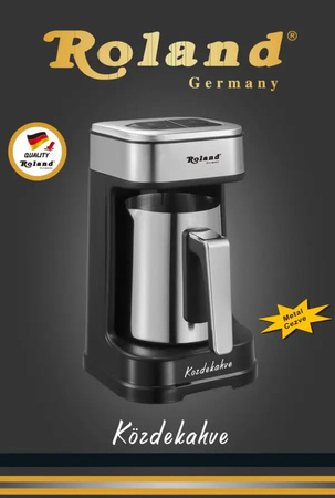 Zaparzacz elektryczny do kawy po turecku 250 ml Metalowy dzbanek Ekspres Közde Kahve Roland Germany