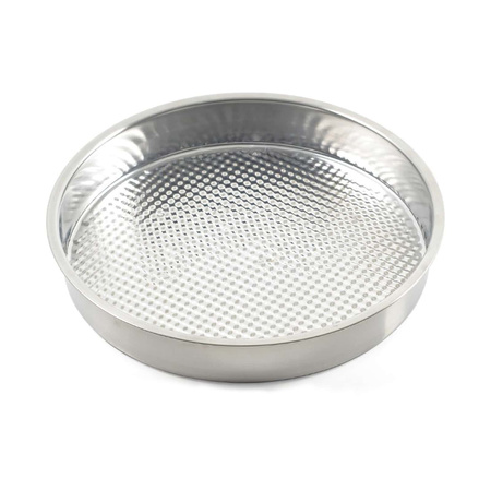 Taca stalowa okrągła tacka 35cm Głęboka Do serwowania, Cig kofte, kelnerska