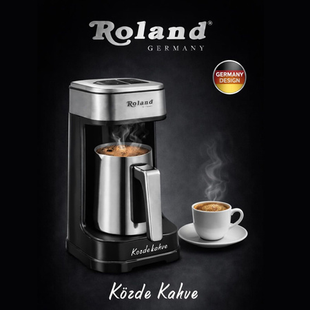 Zaparzacz elektryczny do kawy po turecku 250 ml Metalowy dzbanek Ekspres Közde Kahve Roland Germany