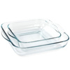 Naczynia żaroodporne Kwadratowe 2 szt. Formy do pieczenia 28cm + 22cm Komplet Pasabahce