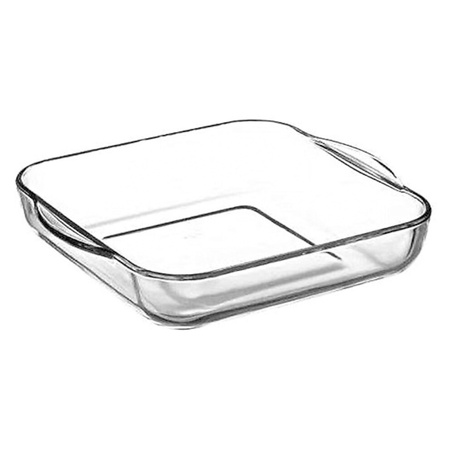 Kwadratowa forma do pieczenia 3,2L Szklane naczynie żaroodporne z pokrywką Pasabahce