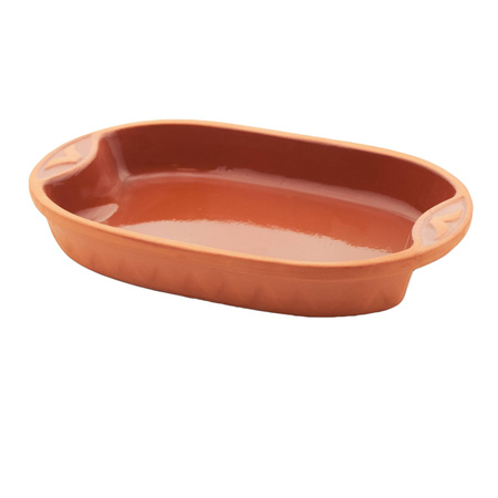 Naczynie Żaroodporne Gliniane Forma do zapiekania Owalna 36x22cm 1600ml Kamionka