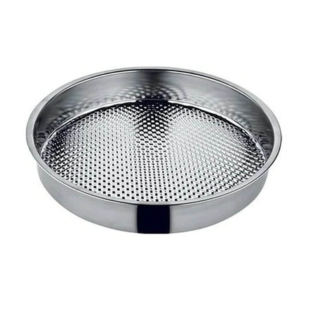 Taca stalowa okrągła tacka 38cm Głęboka Do serwowania, Cig kofte, kelnerska