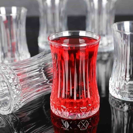 Zestaw 6 szklanek do tureckiej herbaty 165ml Tulipanki Elegance