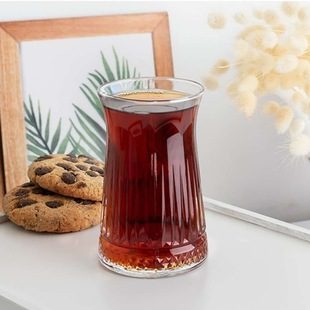 Zestaw 6 szklanek do tureckiej herbaty 165ml Tulipanki Elegance