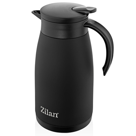 Termos 1000 ml Termiczny dzbanek z pokrywką Czarny Obiadowy Konferencyjny na Piknik