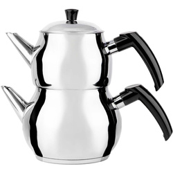 Czajnik turecki 1.6L do parzenia herbaty Podwójny Stalowy Indukcja Gaz Roland Germany