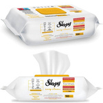 Chusteczki nawilżane do sprzątania 100 szt. uniwersalne Żółte Zapach eukaliptusa Sleepy