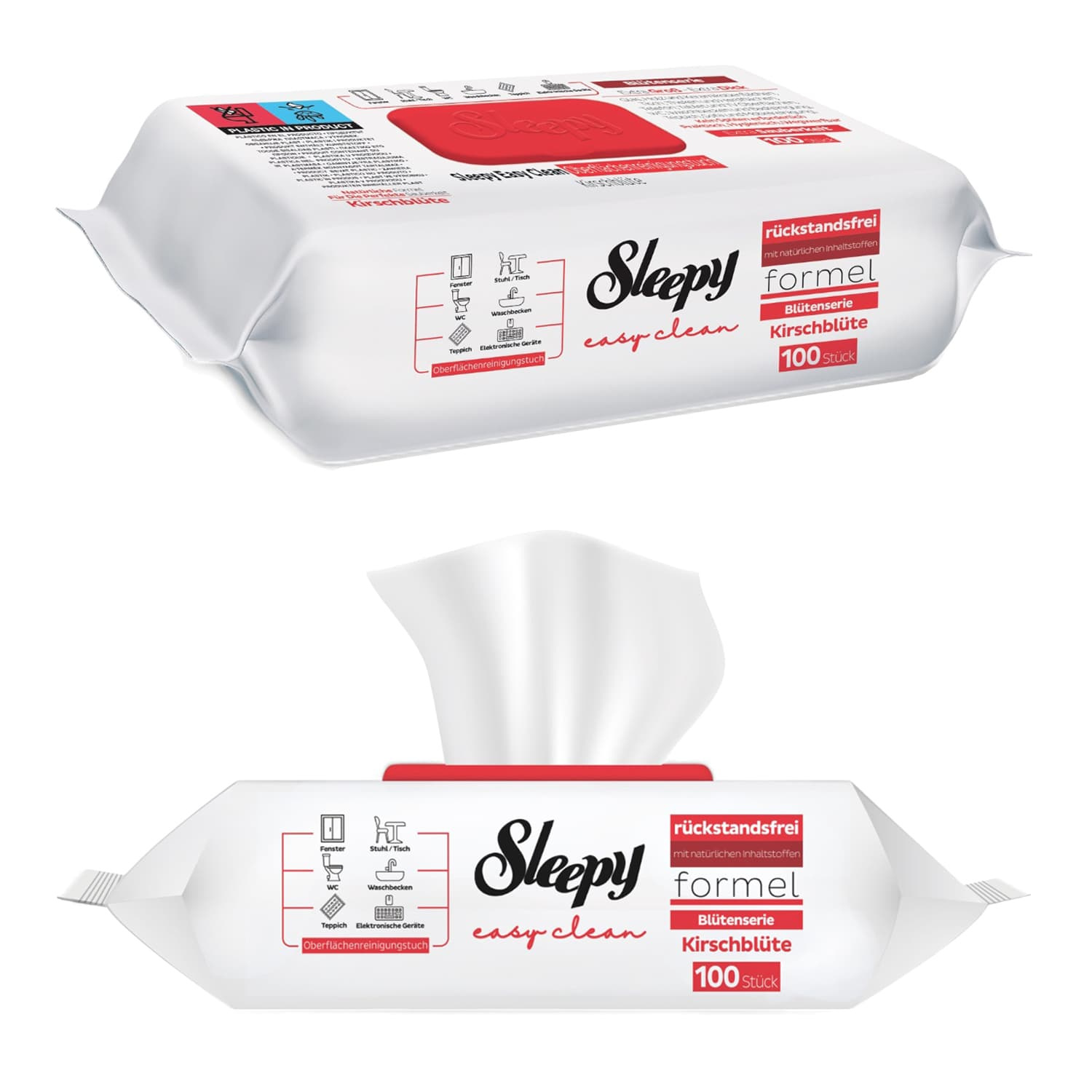 Chusteczki nawilżane Sleepy Easy Clean wiśnia