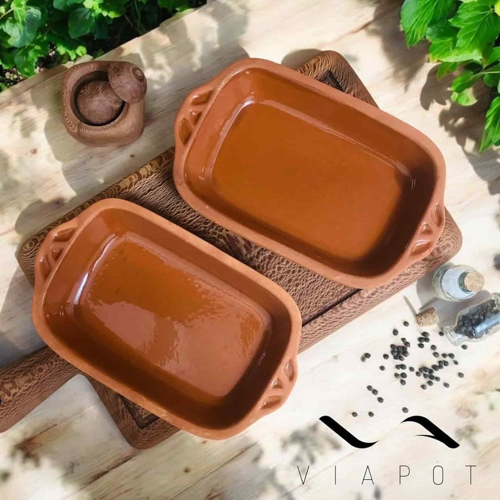 gliniane naczynie żaroodporne prostokątne