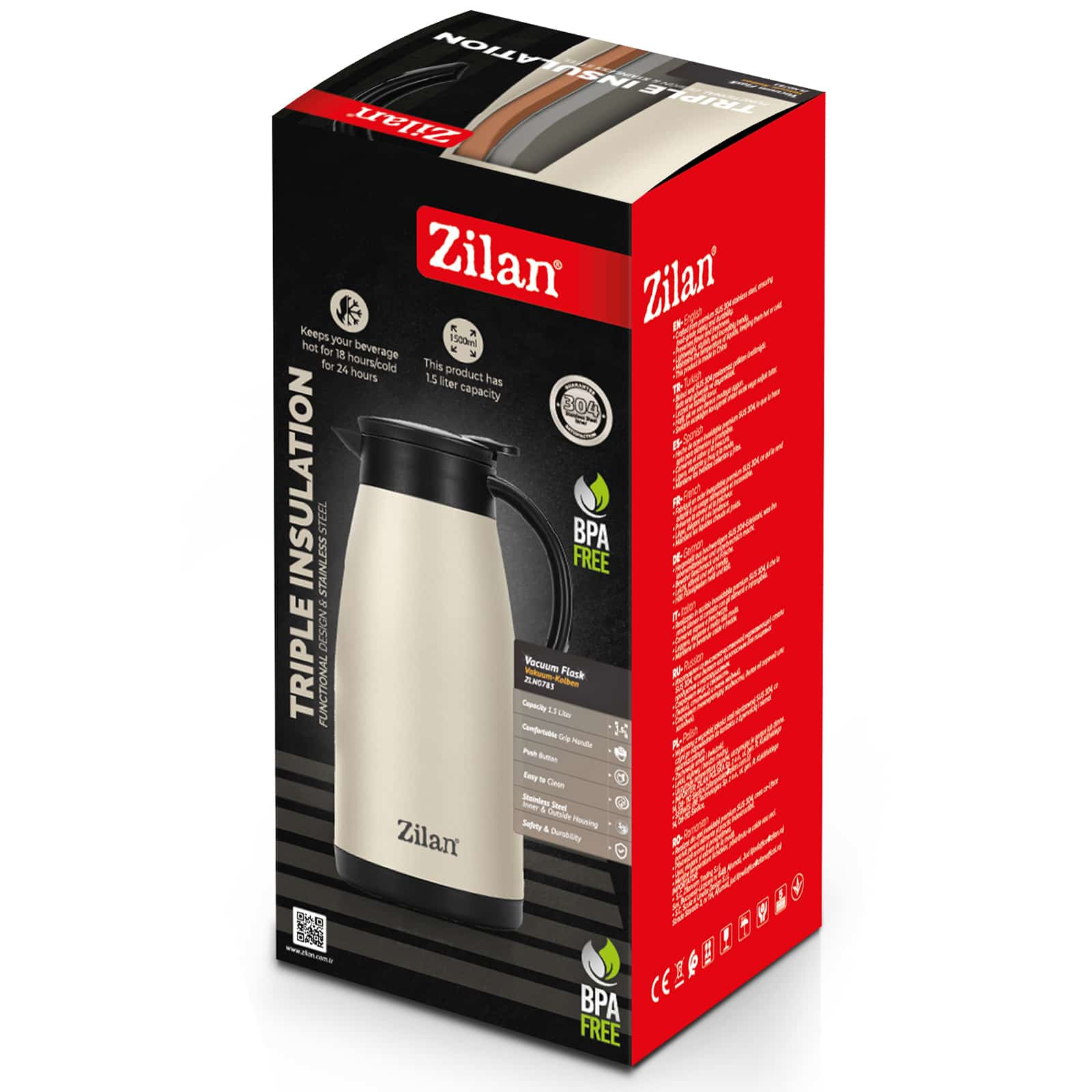 termos 1500ml beżowy konferencyjny